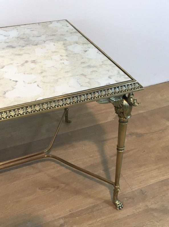 Table Basse en Bronze et Laiton. Dans le goût de la Maison Jansen