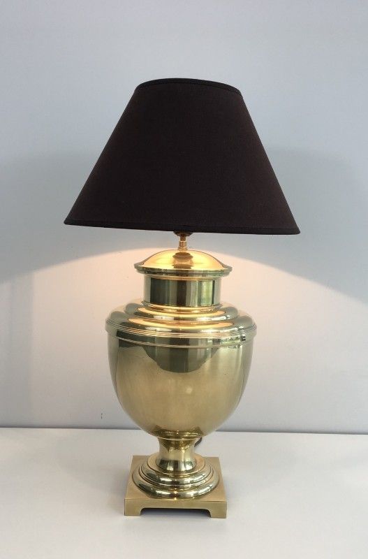 Lampe Balustre de Style Néoclassique en Laiton