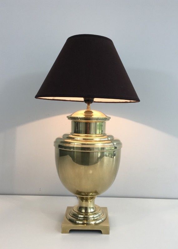 Lampe Balustre de Style Néoclassique en Laiton
