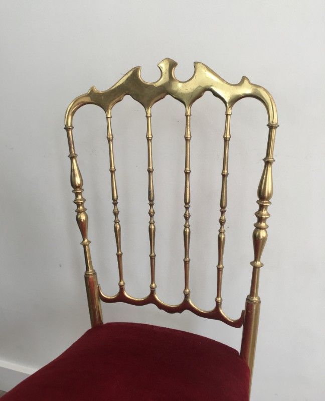 Chaise Chiavari en Laiton