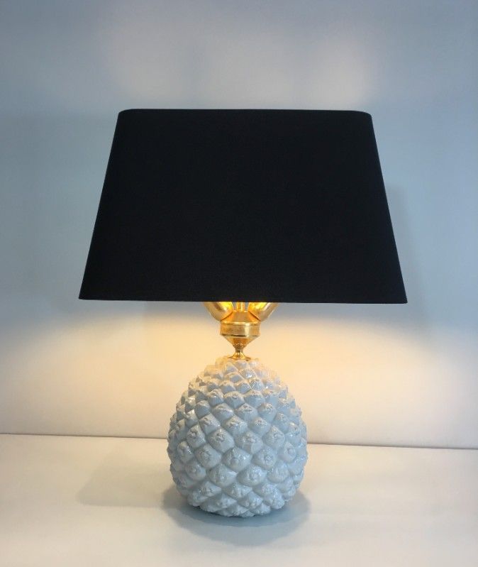 Lampe Ananas Design en Porcelaine