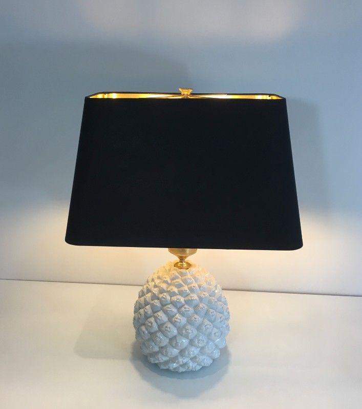 Lampe Ananas Design en Porcelaine