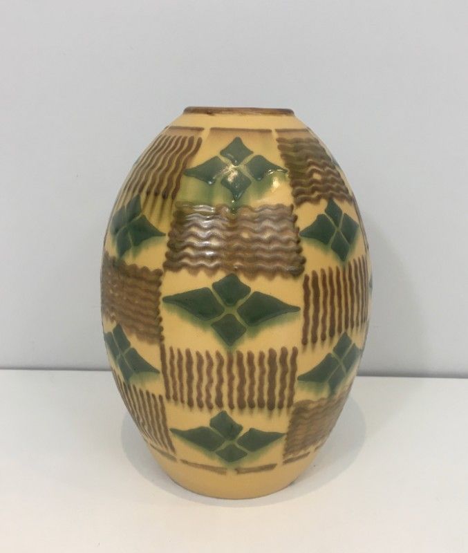 Vase Art Déco en Céramique