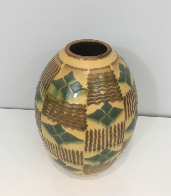 Vase Art Déco en Céramique