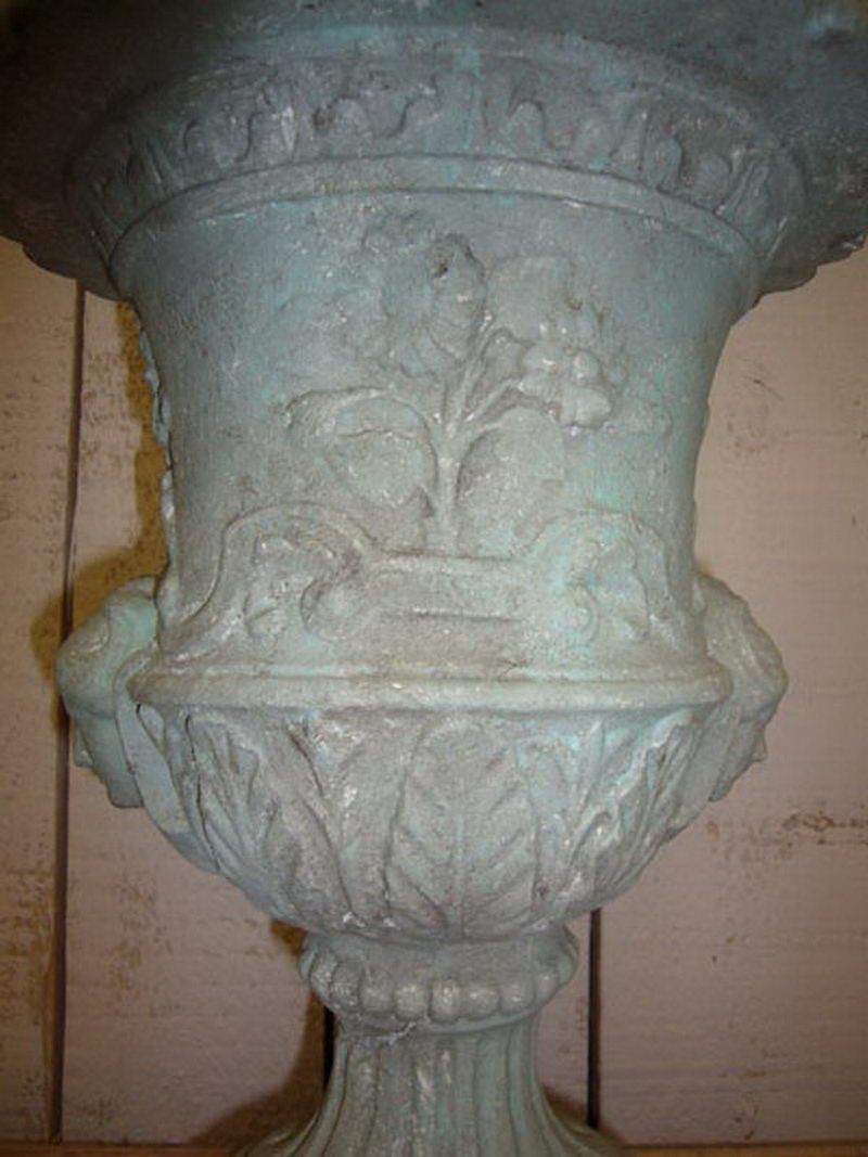 Pair of Decorative Medicis Style Plaster Urns