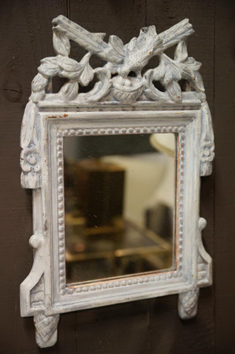Miroir Louis XVI Patiné. Travail Français. XVIII ème siècle