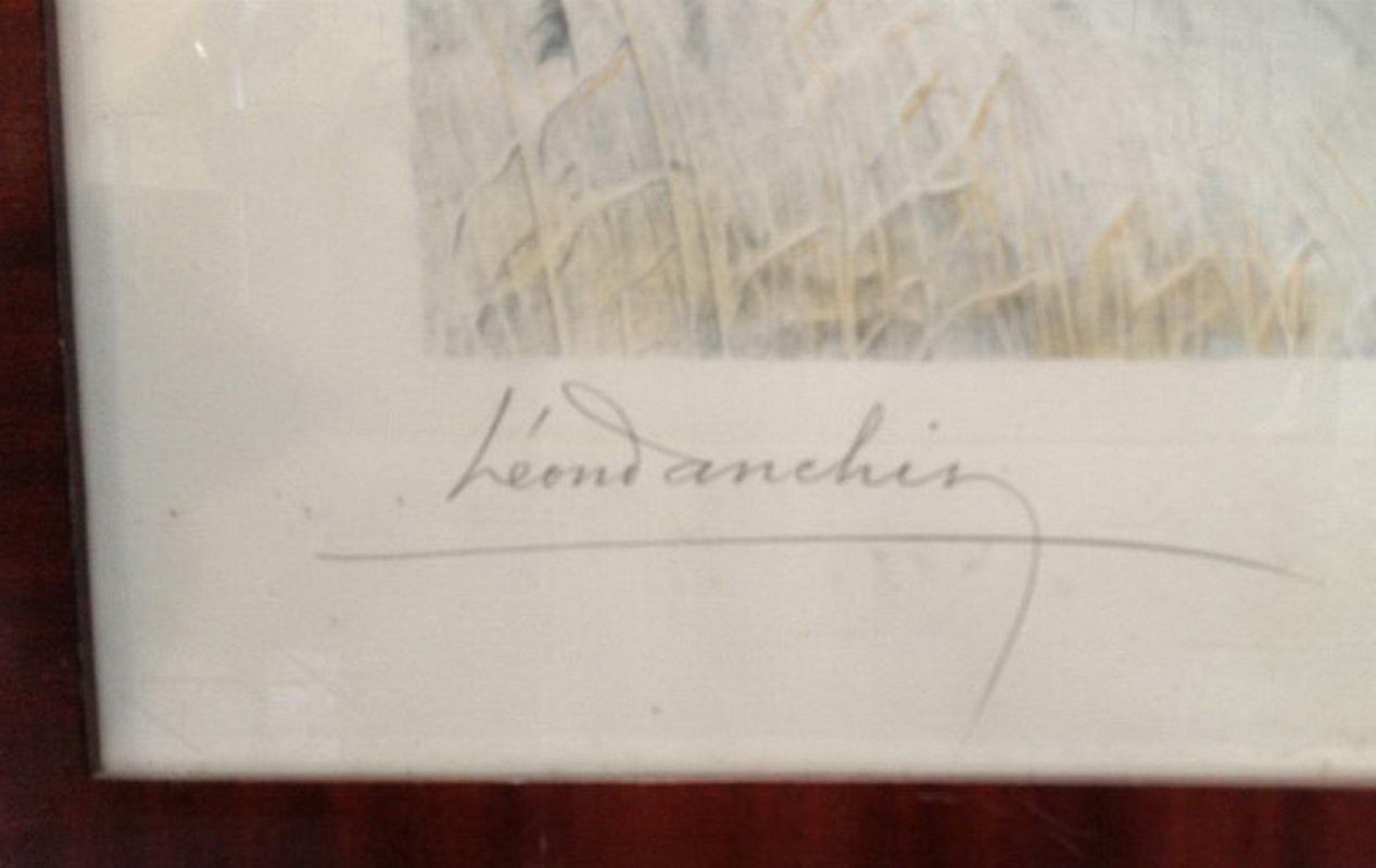 Gravure "Canard Sauvages de Léon Danchin". Signé et numéroté