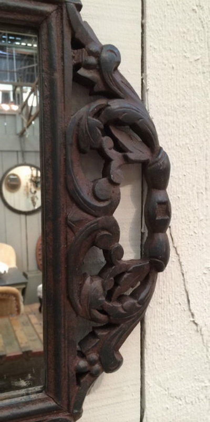 Paire de Miroirs en Bois Sculpté. XIXème siècle