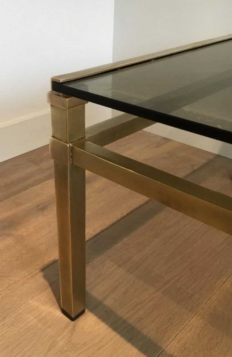 Table Basse Moderniste en Laiton