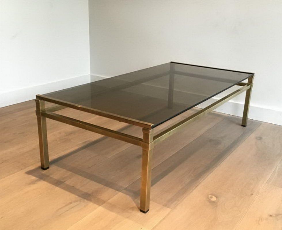 Table Basse Moderniste en Laiton