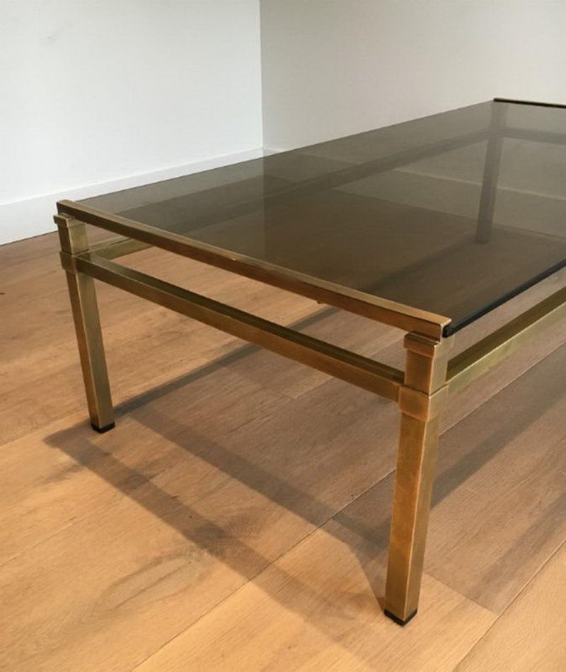 Table Basse Moderniste en Laiton