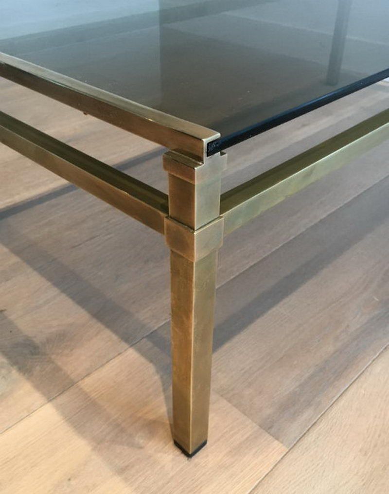 Table Basse Moderniste en Laiton