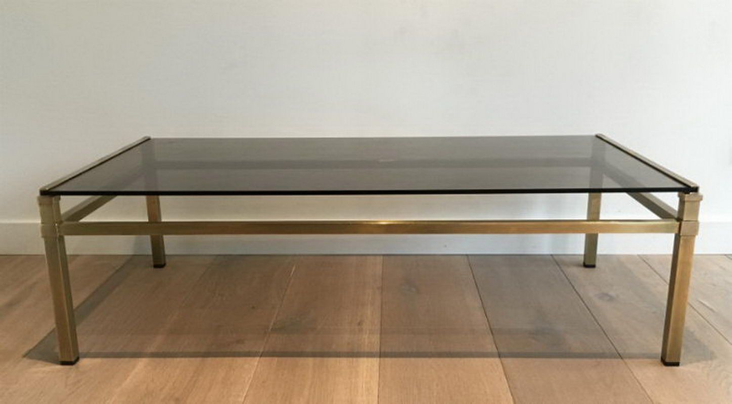 Table Basse Moderniste en Laiton