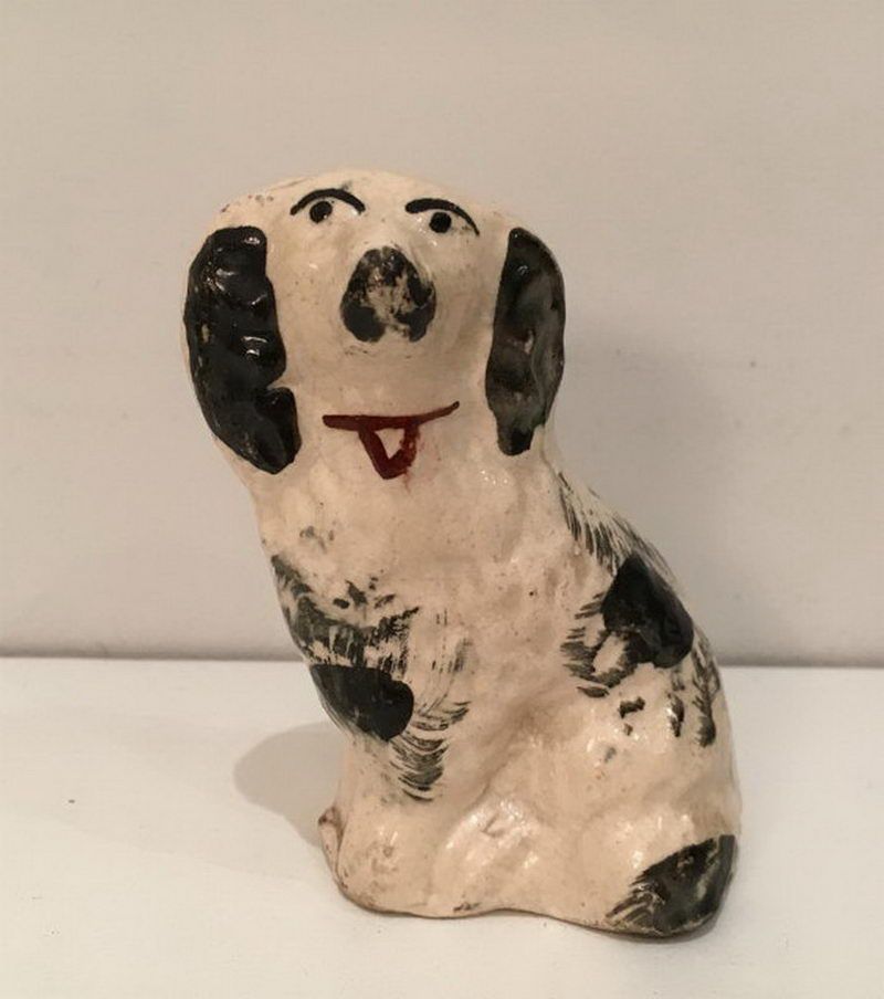 Petit King-Charles Noir et Blanc. Staffordshire