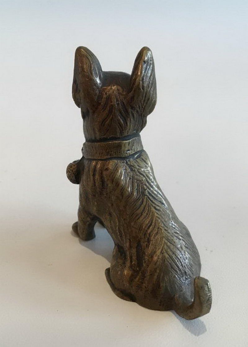 Petit Chien en Bronze