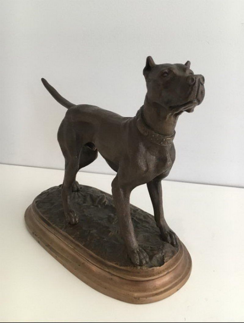 Sculpture d'un Chien Allemand. Henri Payen