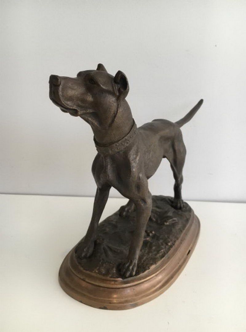 Sculpture d'un Chien Allemand. Henri Payen