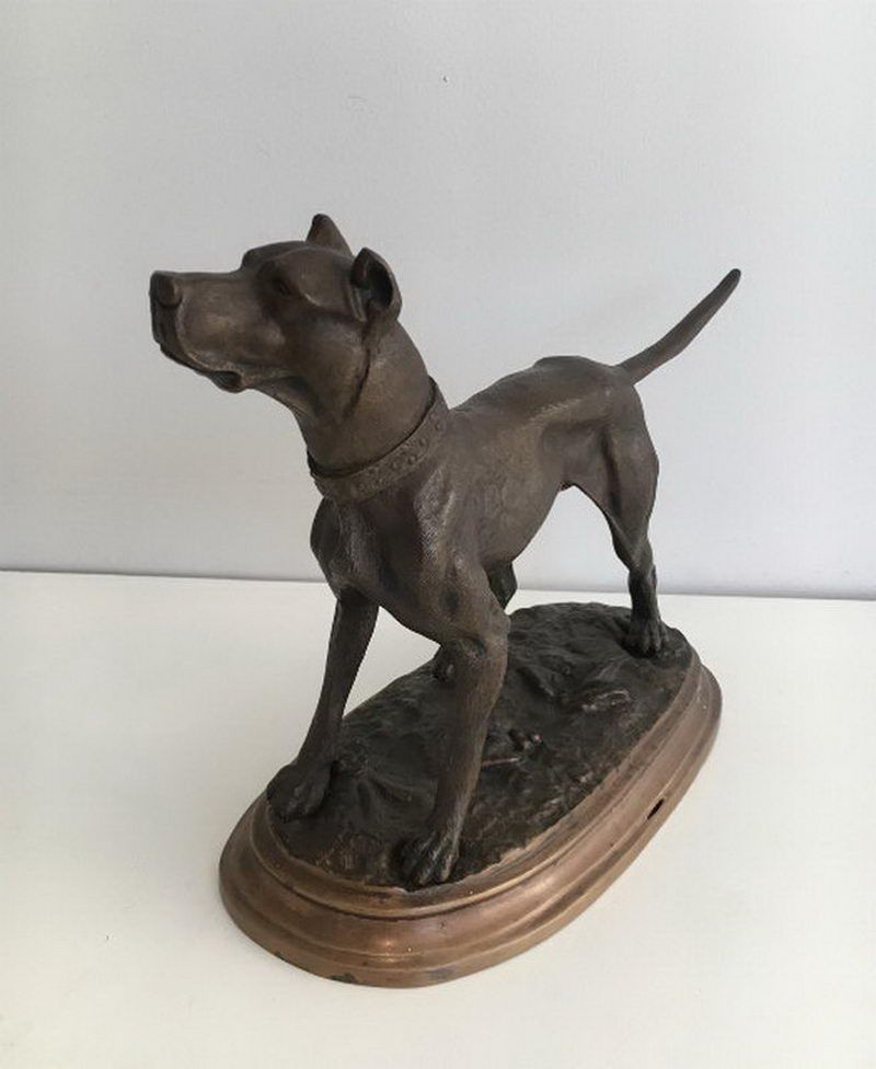 Sculpture d'un Chien Allemand. Henri Payen